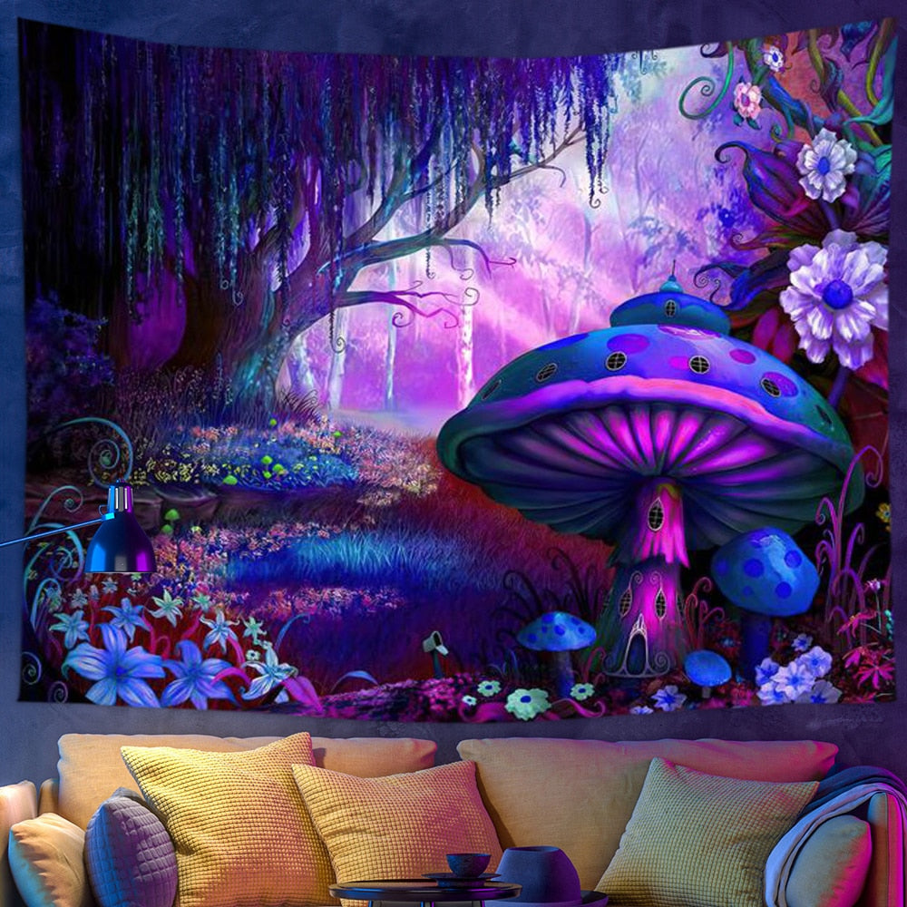 Psychedelic Light Flourescent Schwarzlichtposter