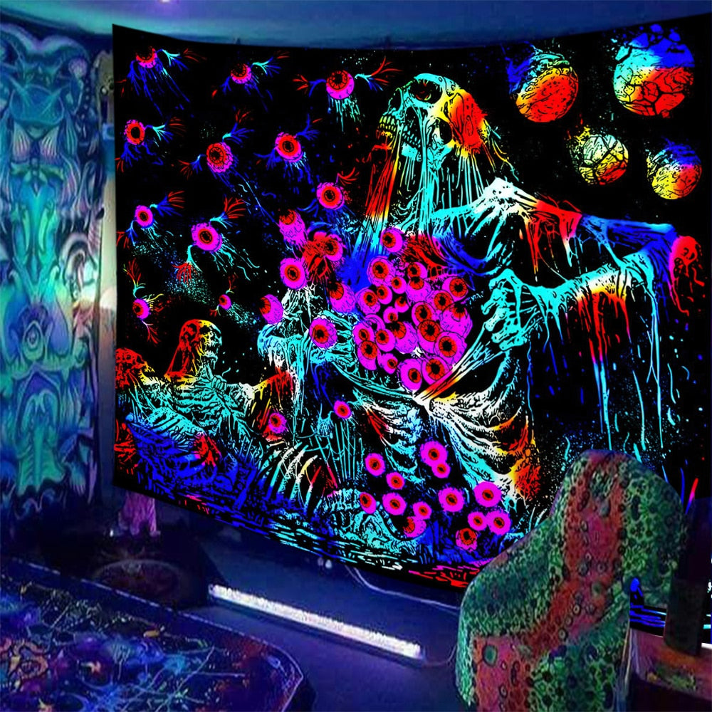 Trippy Kisses Schwarzlichtposter