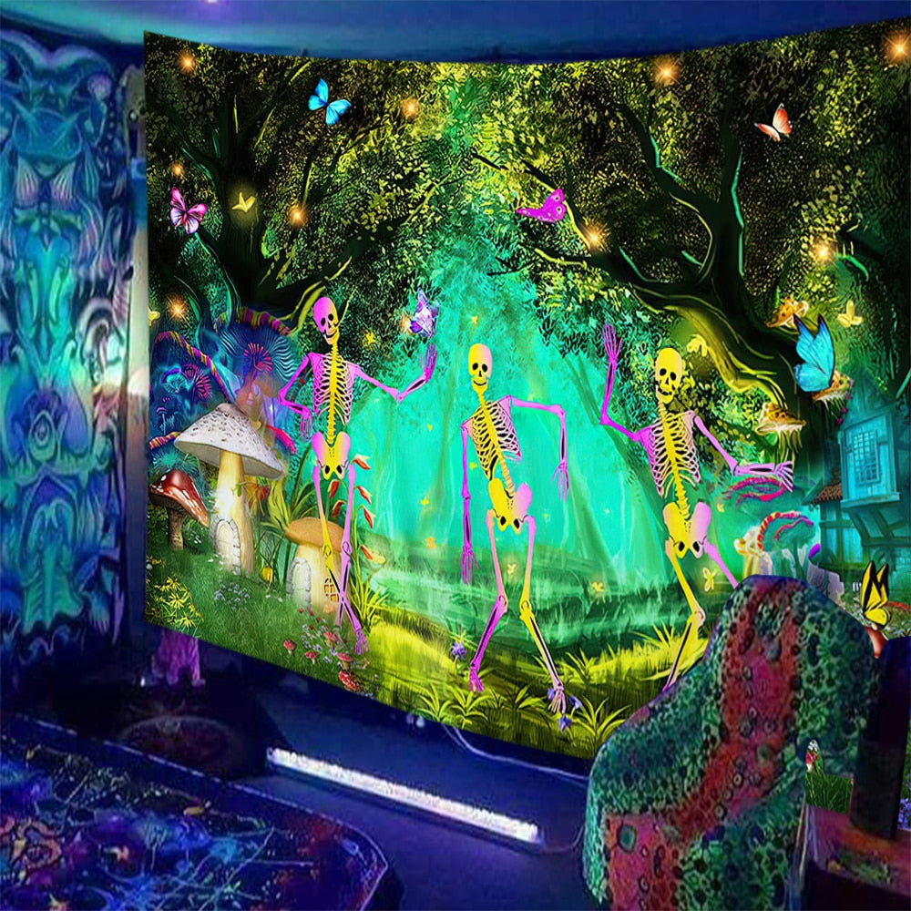 Trippy Kisses Schwarzlichtposter