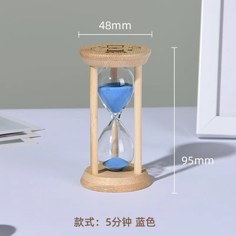 Cosmic Bamboo Glow – Fluorescent Hourglass Timer