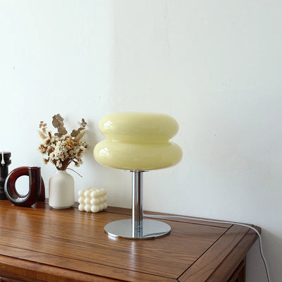 Lava Pop – Glas-Tischlampe mit 3 Lichtfarben