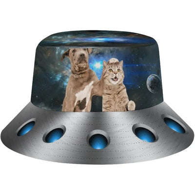 Space UFO Alien Bucket Hat – Unisex NiZED rave techno