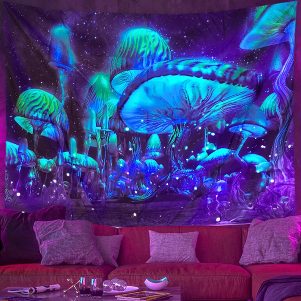 Psychedelic Light Flourescent Schwarzlichtposter