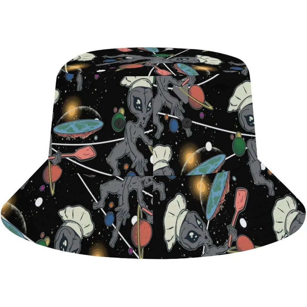 Space UFO Alien Bucket Hat – Unisex
