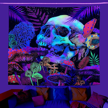 Geheimnisse des Sternenuniversums psychedelische Schwarzlichtposter