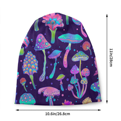 Psychedelic Skull Beanie – Trippy Wintermütze NiZED rave techno