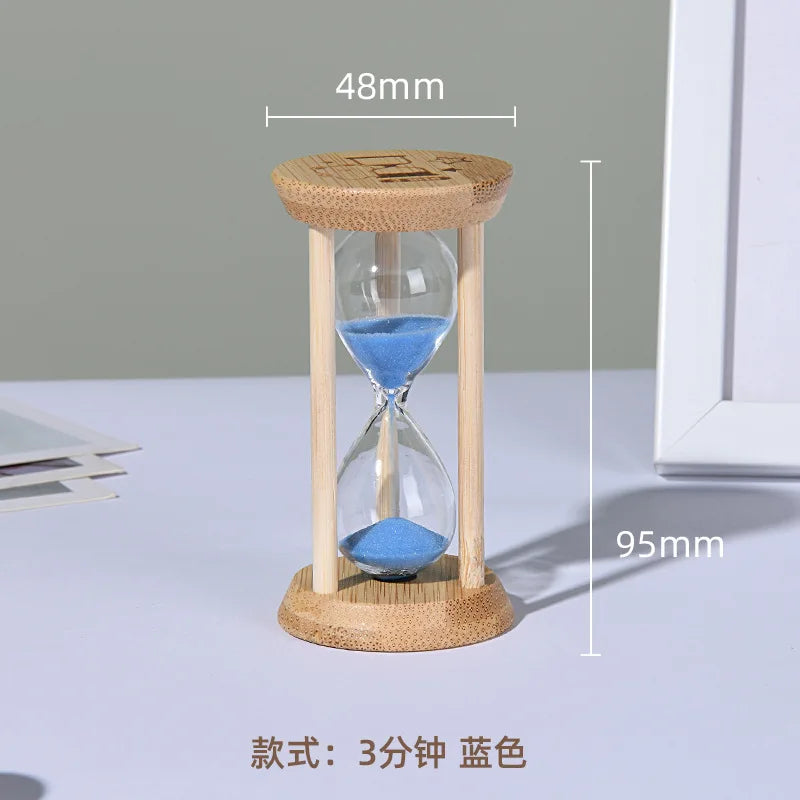 Cosmic Bamboo Glow – Fluorescent Hourglass Timer