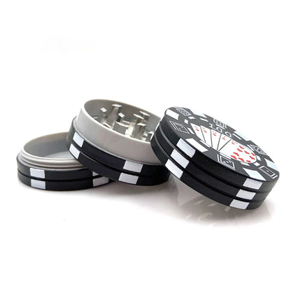 Poker Grinder – 3-teiliger Tabak- & Kräuterschneider