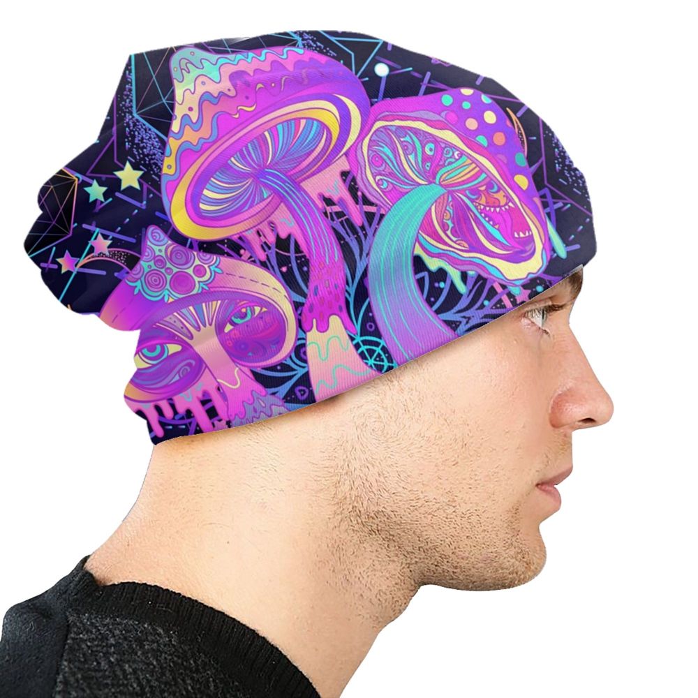 Psychedelic Skull Beanie – Trippy Wintermütze