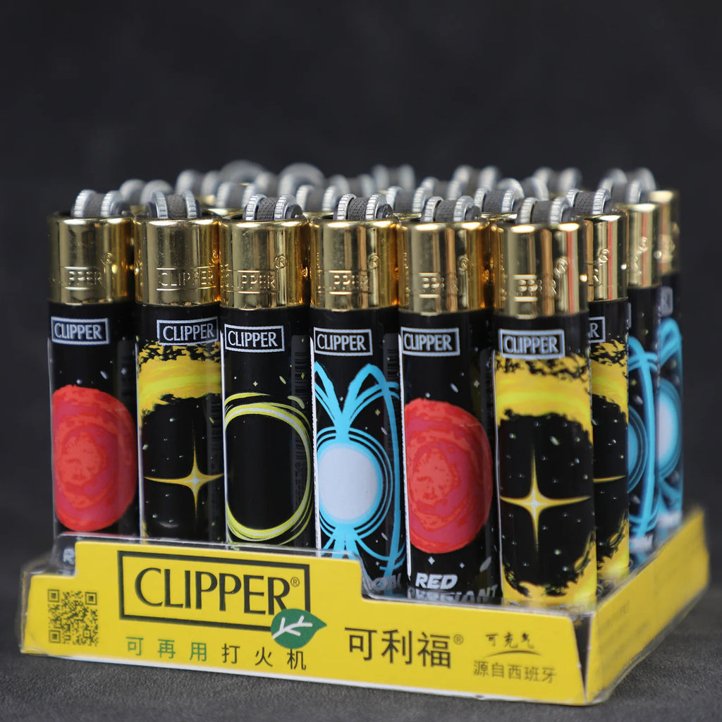 Clipper lighter – Refillable with grinding wheel &amp; design motif
