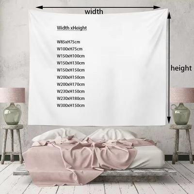Black Cat UV Schwarzlicht-Wandteppich