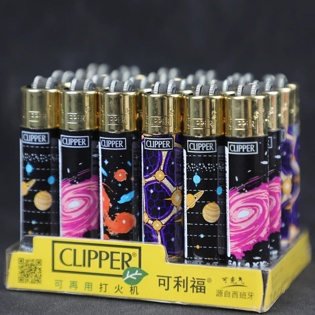 Clipper lighter – Refillable with grinding wheel &amp; design motif