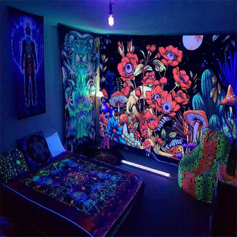 Boho Cloth Schwarzlichtposter