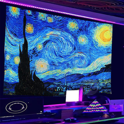 Welcome Van Gogh Schwarzlichtposter von NiZED als Schwarzlicht Poster und Blacklight Wanddeko