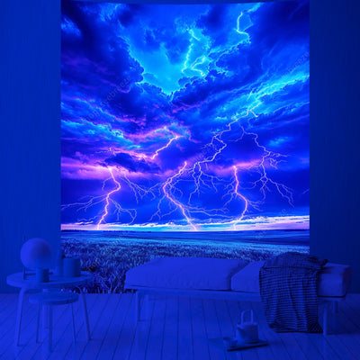 Galaxy Nebula UV Schwarzlicht-Wandteppich