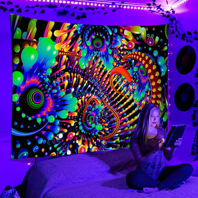 Psychedelisch Neon Schwarzlichtposter - Produktbild 5 - NiZED
