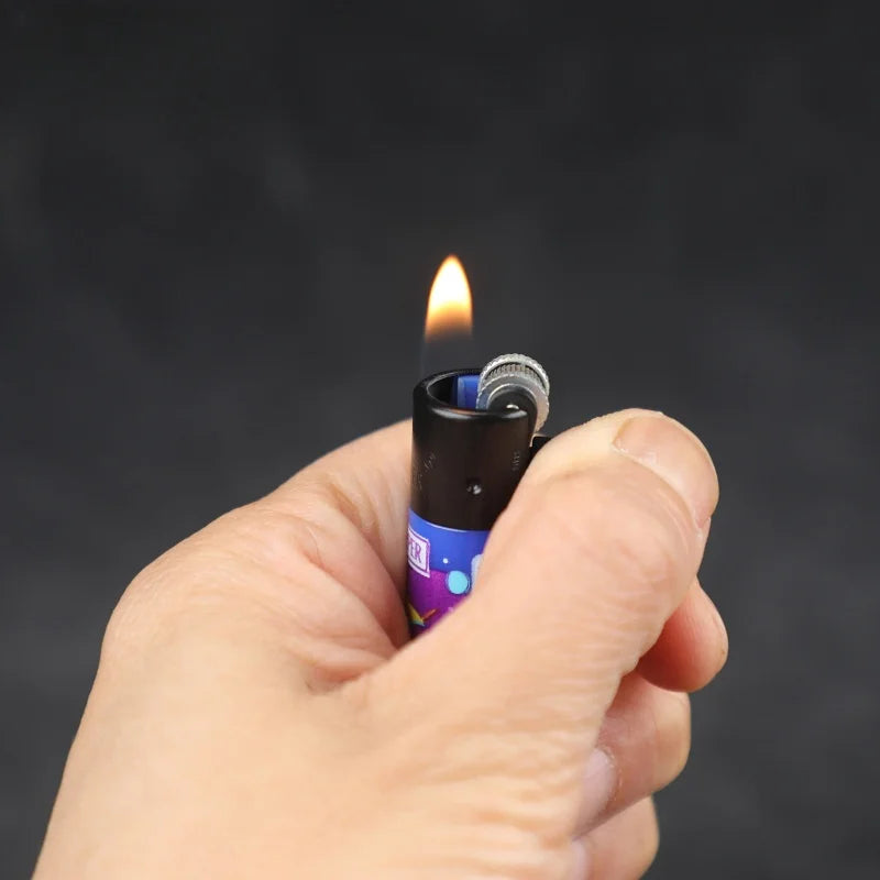 Clipper lighter – Refillable with grinding wheel &amp; design motif