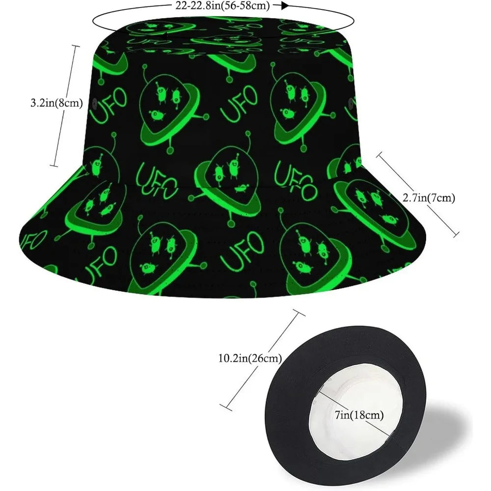 Space UFO Alien Bucket Hat – Unisex