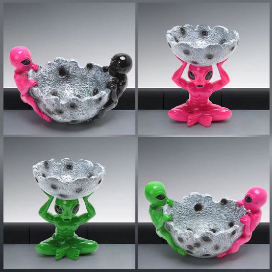 Alien-Aschenbecher – Retro Resin Deko