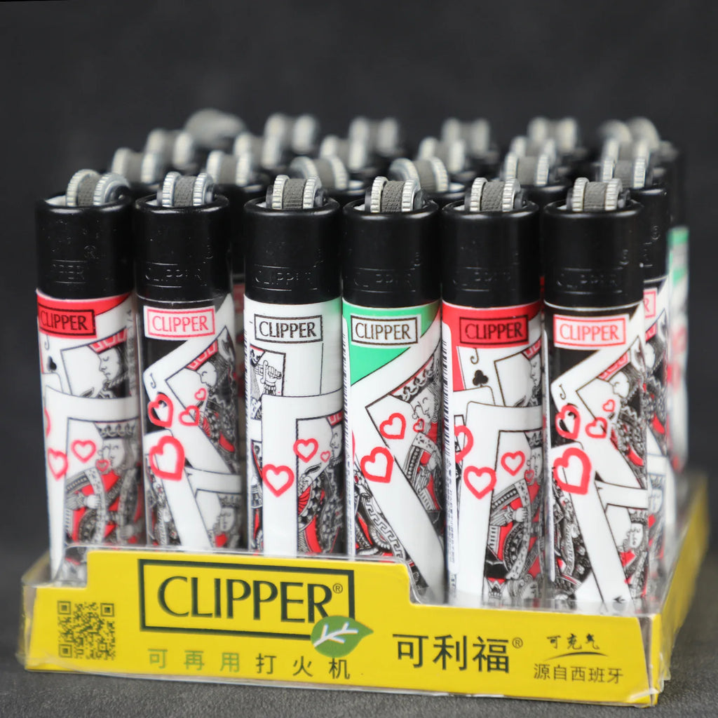 Clipper lighter – Refillable with grinding wheel &amp; design motif