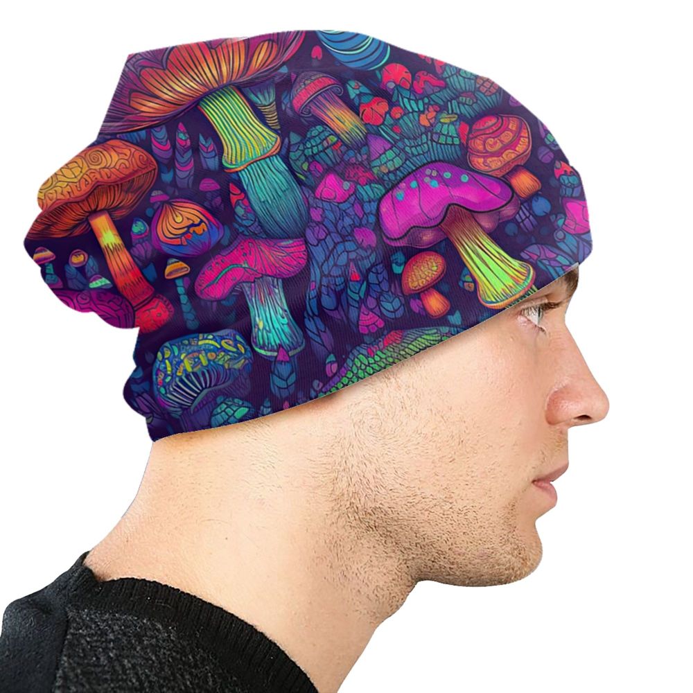 Psychedelic Skull Beanie – Trippy Wintermütze