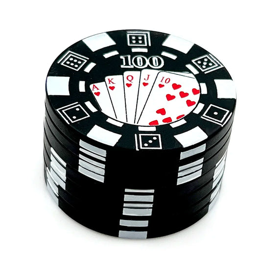 Poker Grinder – 3-teiliger Tabak- & Kräuterschneider