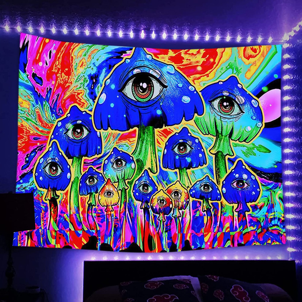 Psychedelic Light Flourescent Schwarzlichtposter