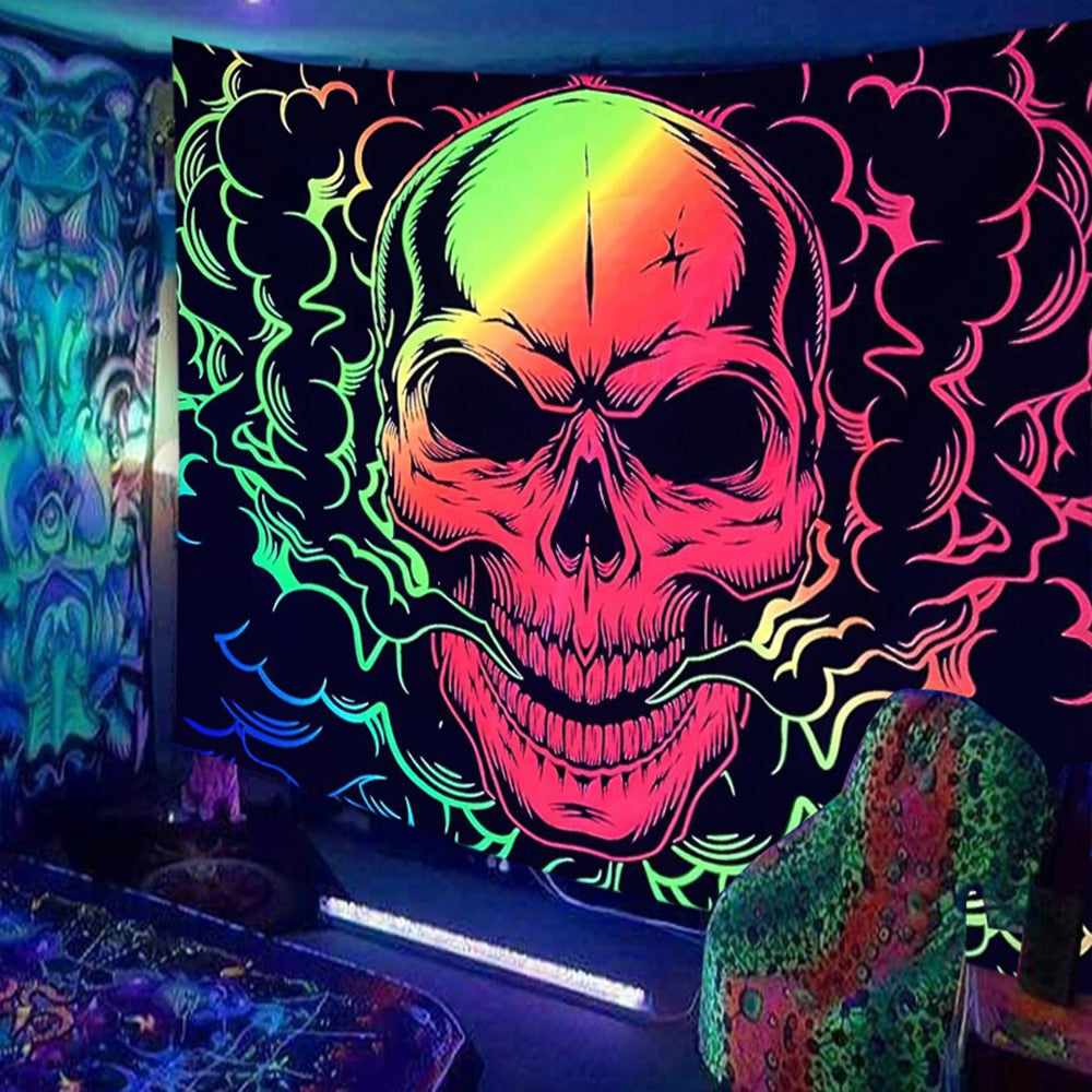 Animals Hippie Psychedelic Schwarzlichtposter