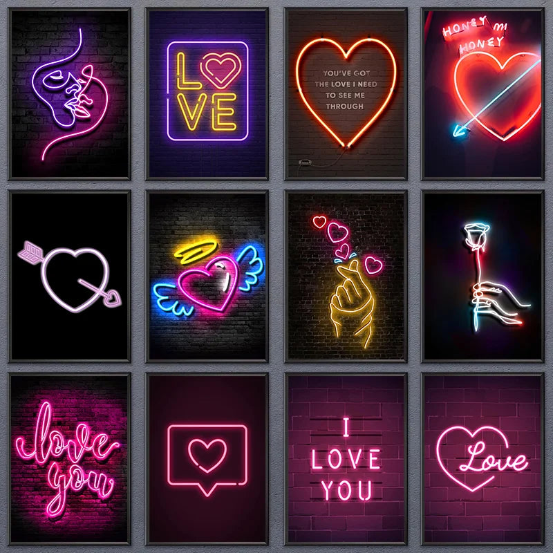 Neon Love Neon Poster