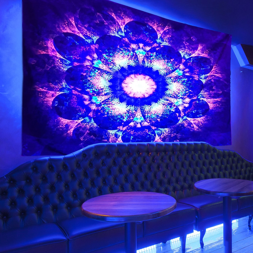 Boho Wall Schwarzlichtposter