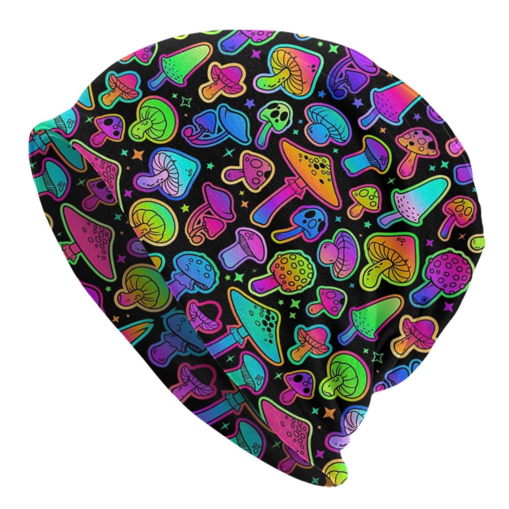 Psychedelic Skull Beanie – Trippy Wintermütze
