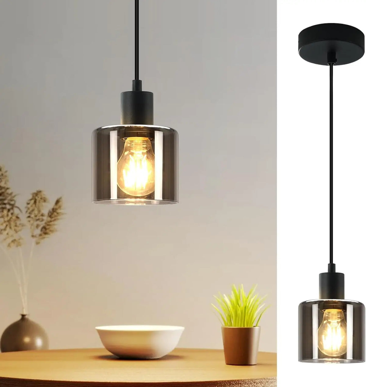 GLASS DROP – E27-GLASPENDELLEUCHTE IM VINTAGE-STIL