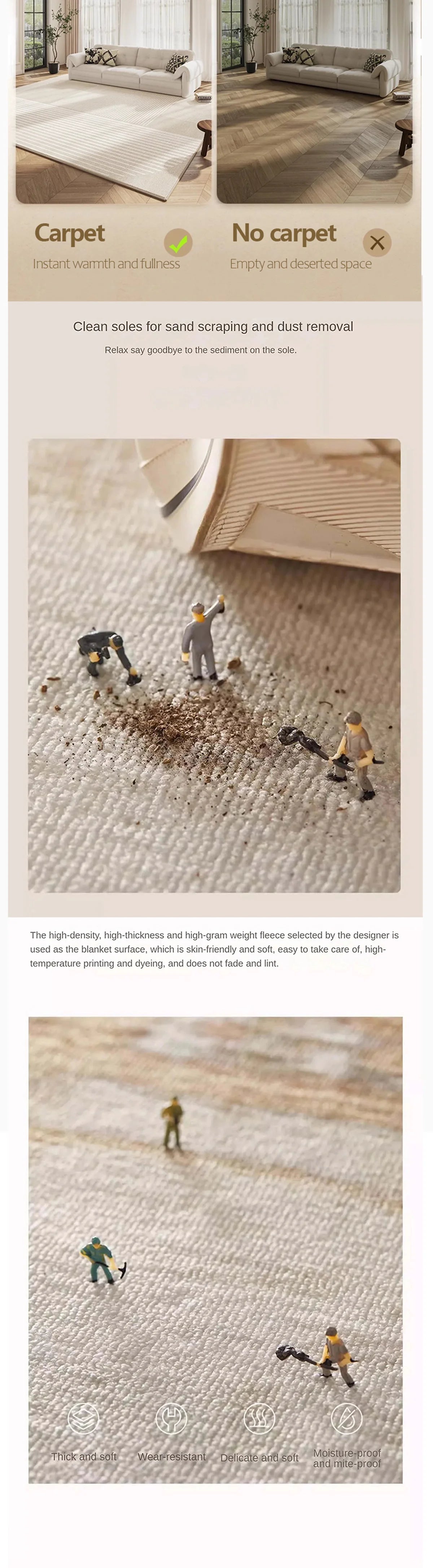 Abstrakter Farb-Teppich – Unregelmäßig & Modern