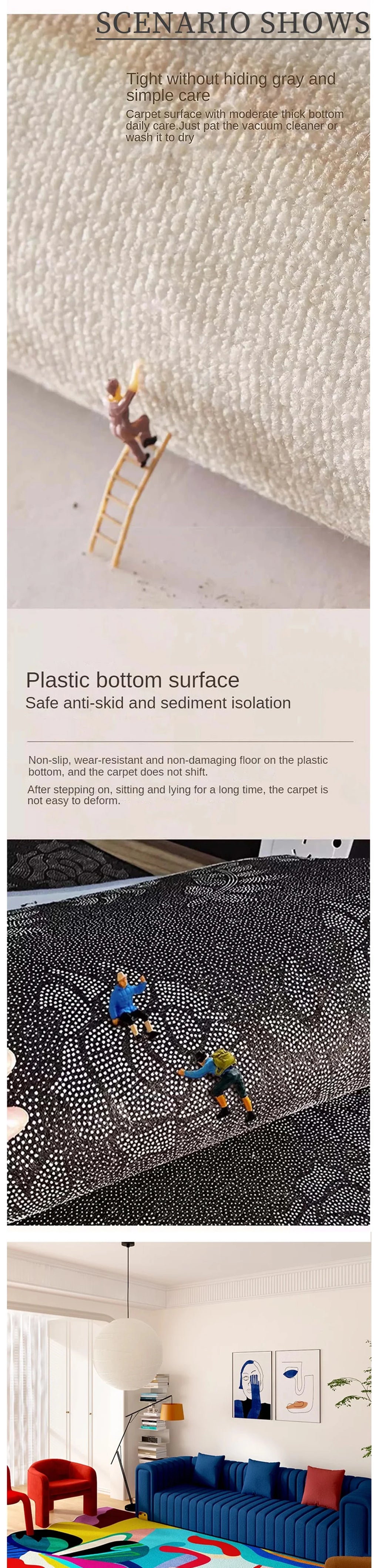 Abstrakter Farb-Teppich – Unregelmäßig & Modern