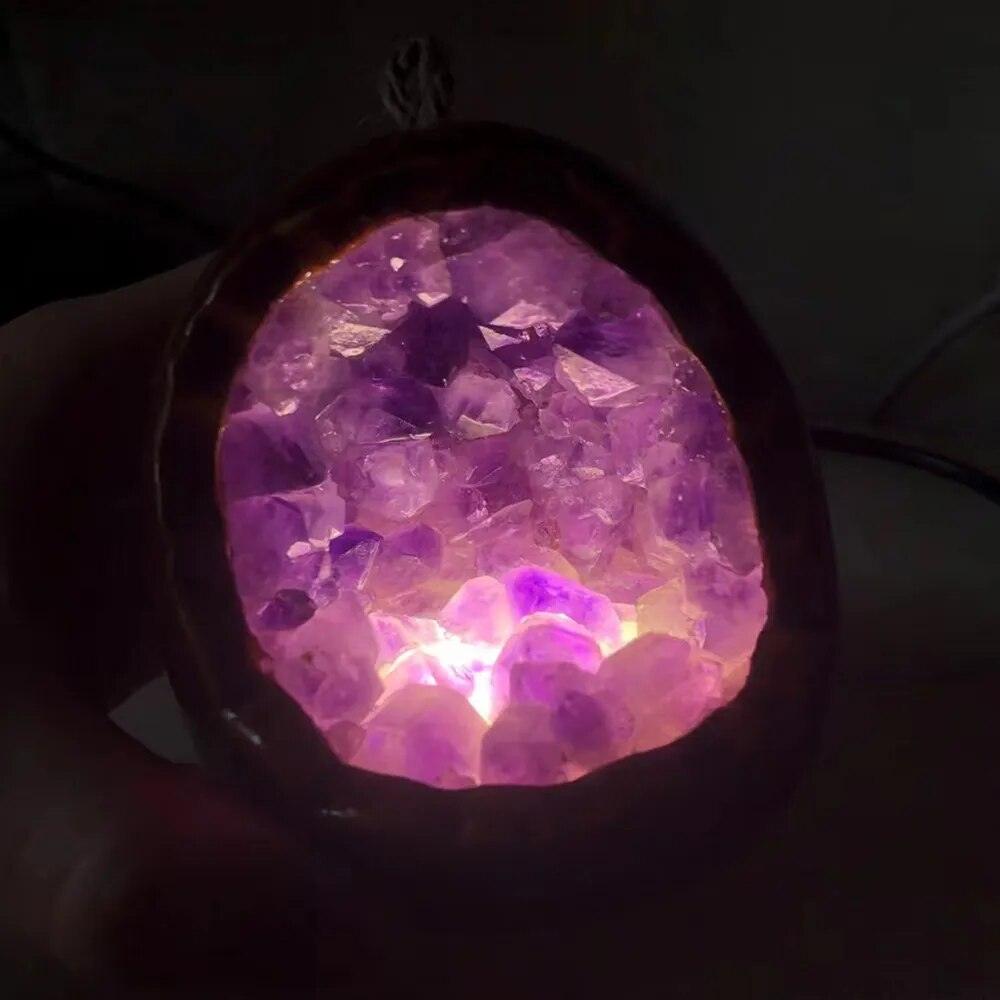 Amethyst-Höhlentischlampe