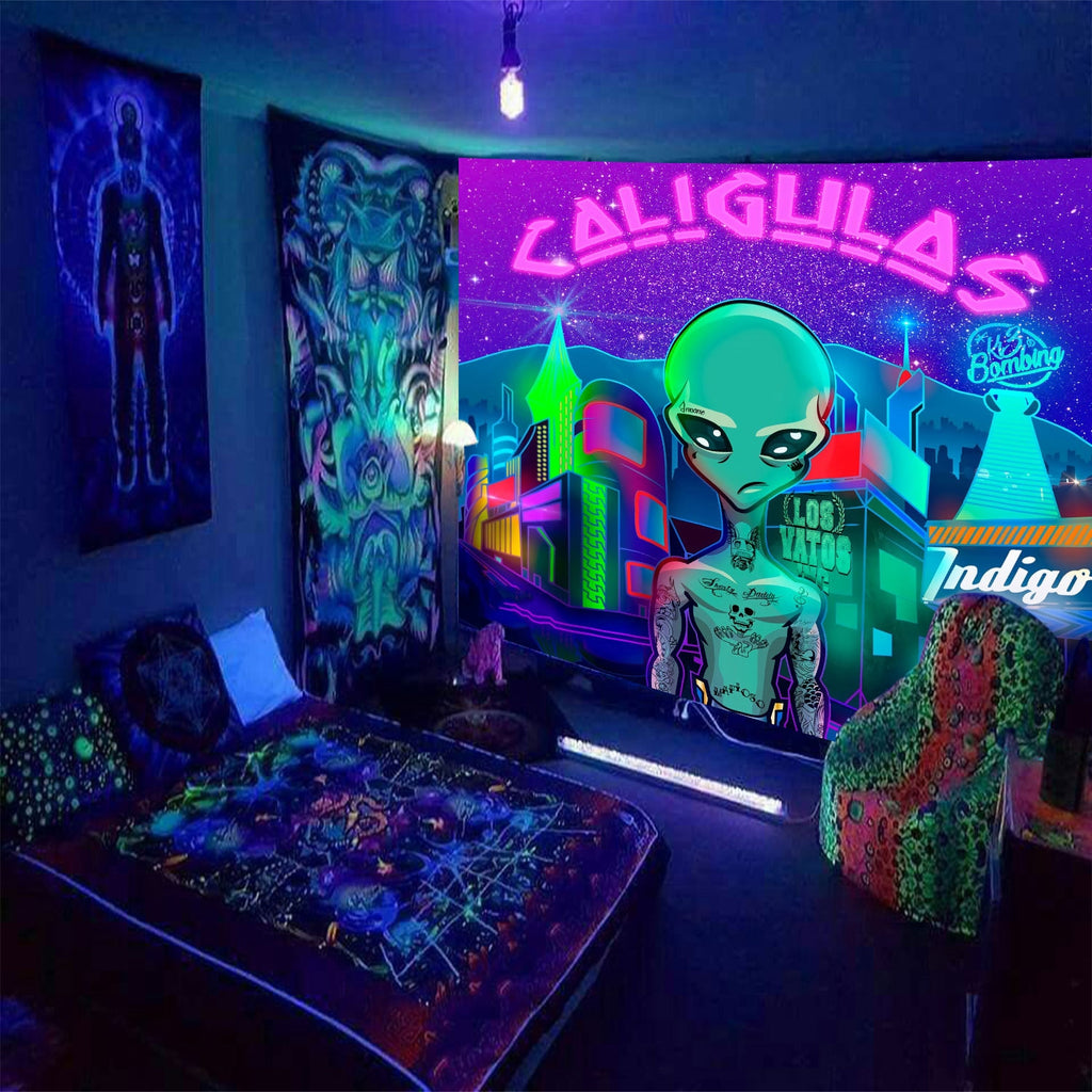 The Sun Fluorescence Schwarzlichtposter