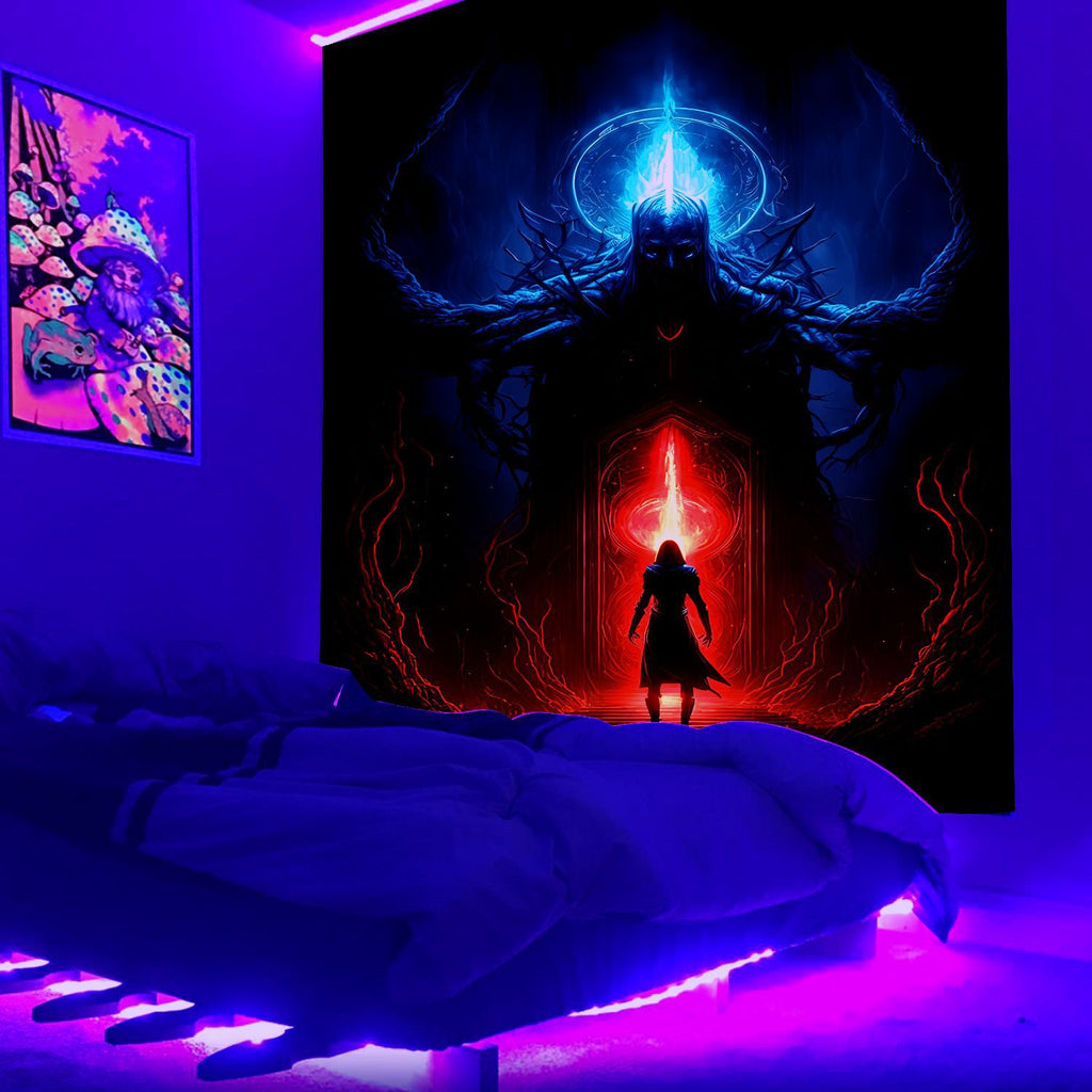 Wildlife flaming Schwarzlichtposter