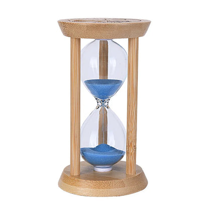 Cosmic Bamboo Glow – Fluorescent Hourglass Timer