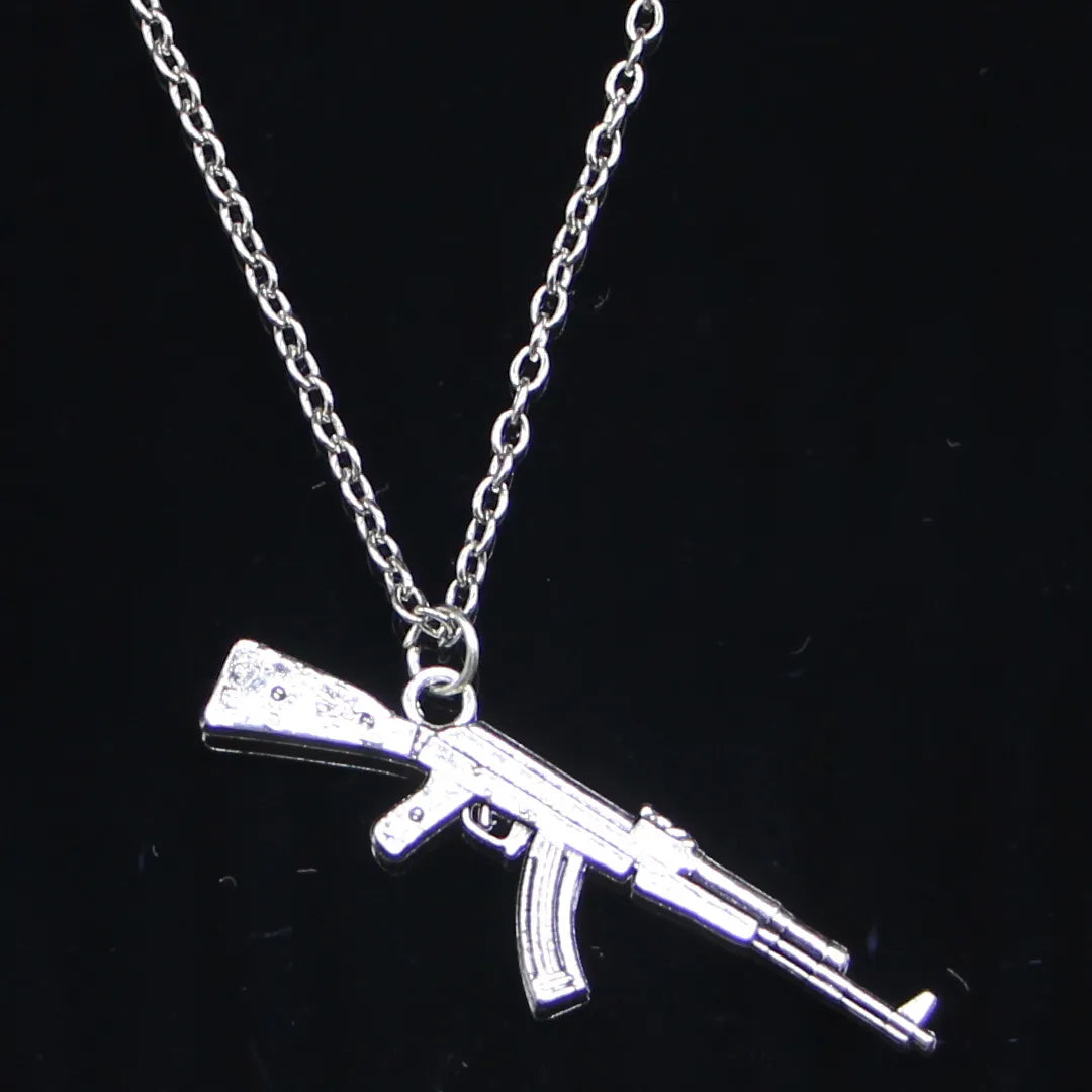Fashion Submachine Gun Pendant Necklace - Stylish Jewelry Gift