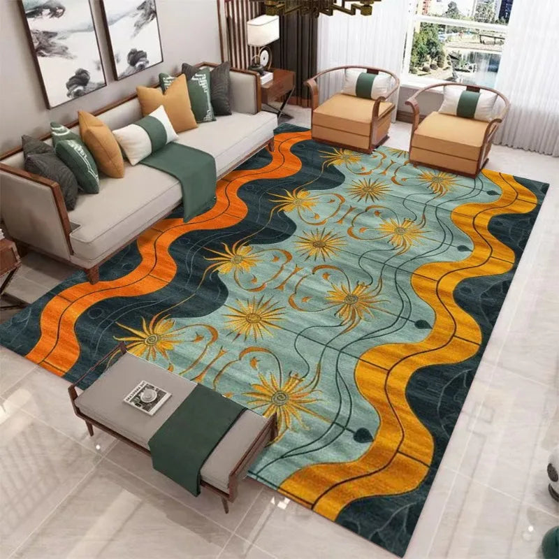 Moderner Geometrischer Teppich – Stilvoll & Großflächig