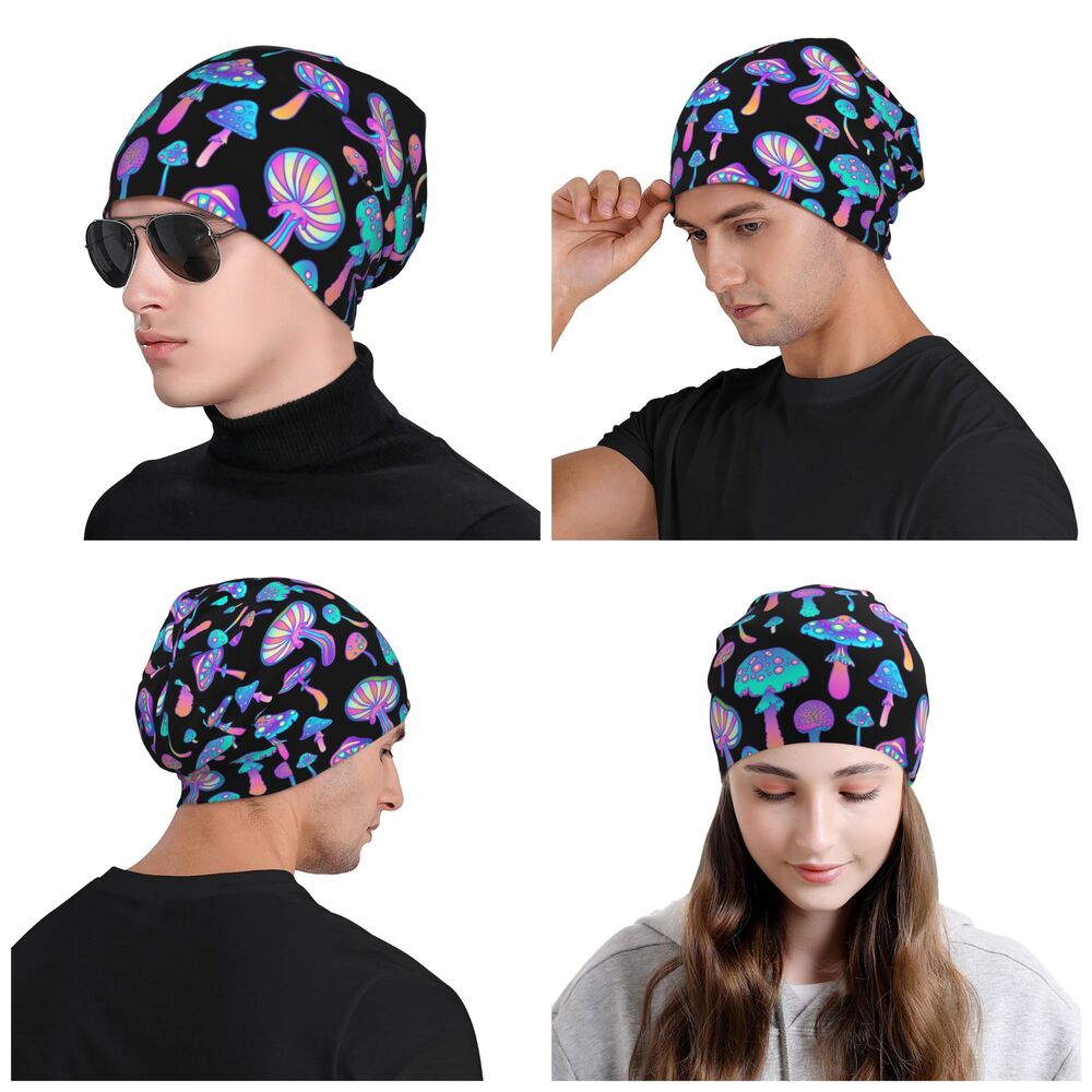 Psychedelic Skull Beanie – Trippy Wintermütze