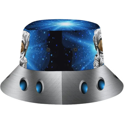 Space UFO Alien Bucket Hat – Unisex NiZED rave techno