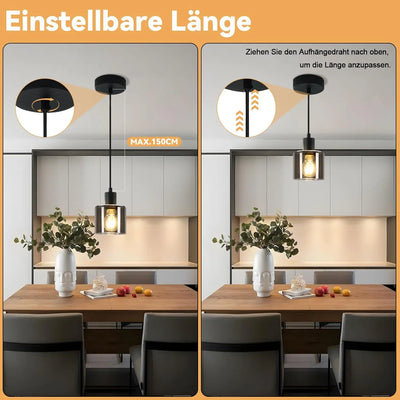 GLASS DROP – E27-GLASPENDELLEUCHTE IM VINTAGE-STIL