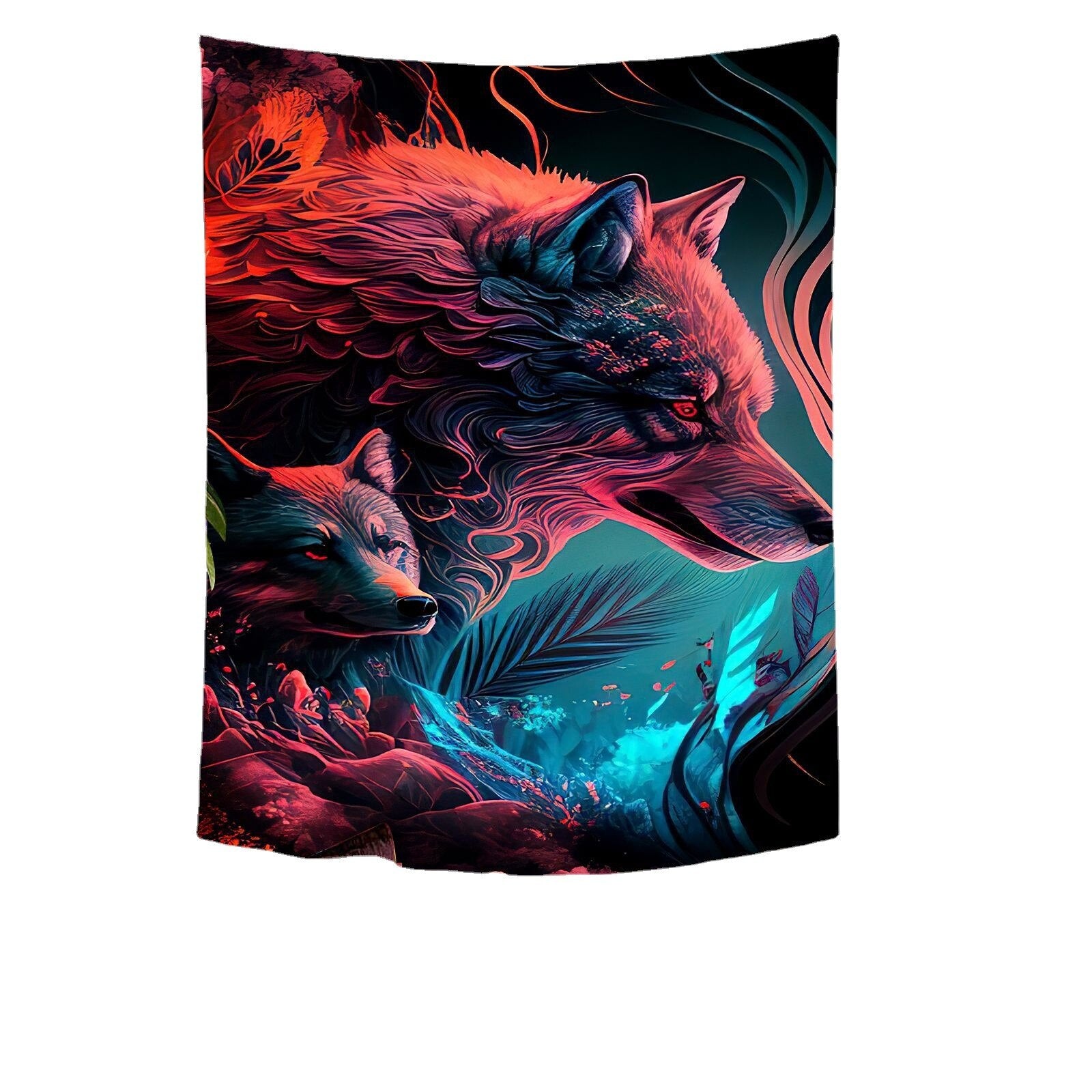 Wildlife flaming Schwarzlichtposter