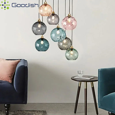 BUBBLE STONE – NORDIC LED-PENDELLEUCHTE AUS GLAS