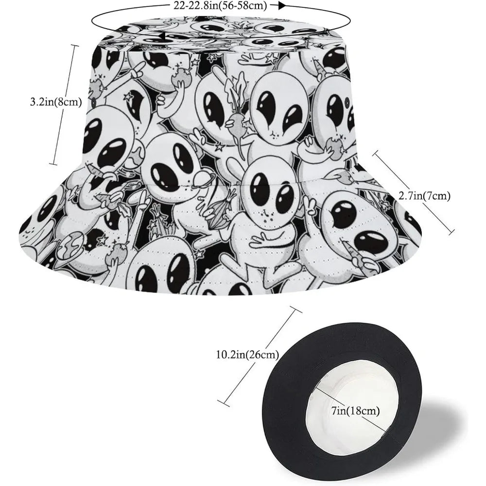 Space UFO Alien Bucket Hat – Unisex