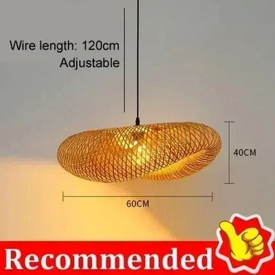 WOVEN DROP – HANDGEFLOCHTENE BAMBUS-PENDELLEUCHTE