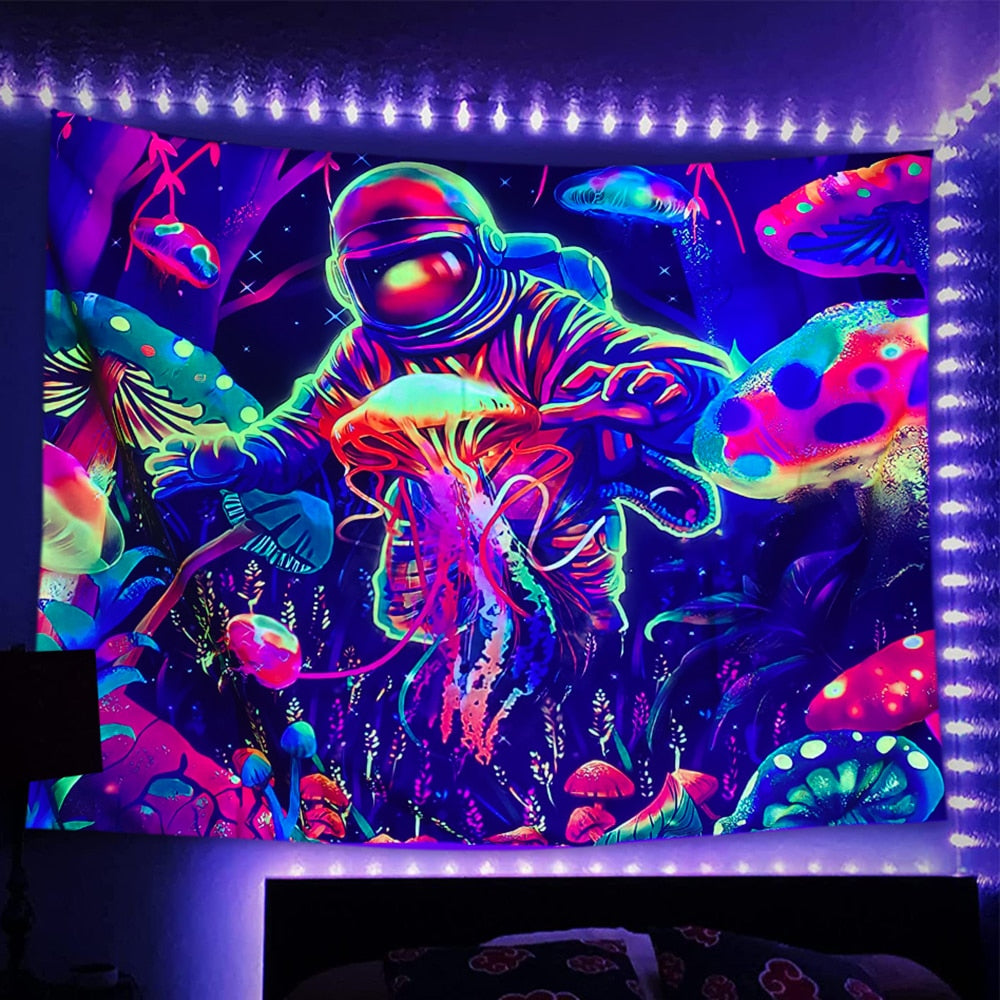 Psychedelic Light Flourescent Schwarzlichtposter
