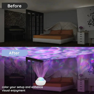 Aurora 360 – RGB-Nordlicht-Projektor mit Fernbedienung