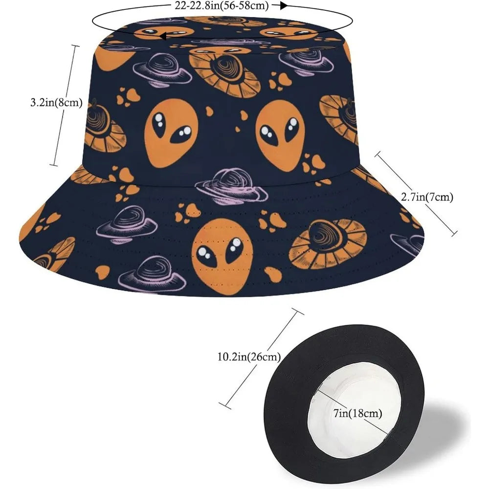 Space UFO Alien Bucket Hat – Unisex